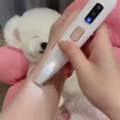 build in LED light on paw perfect pet hair trimmer